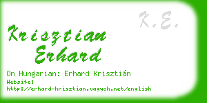 krisztian erhard business card